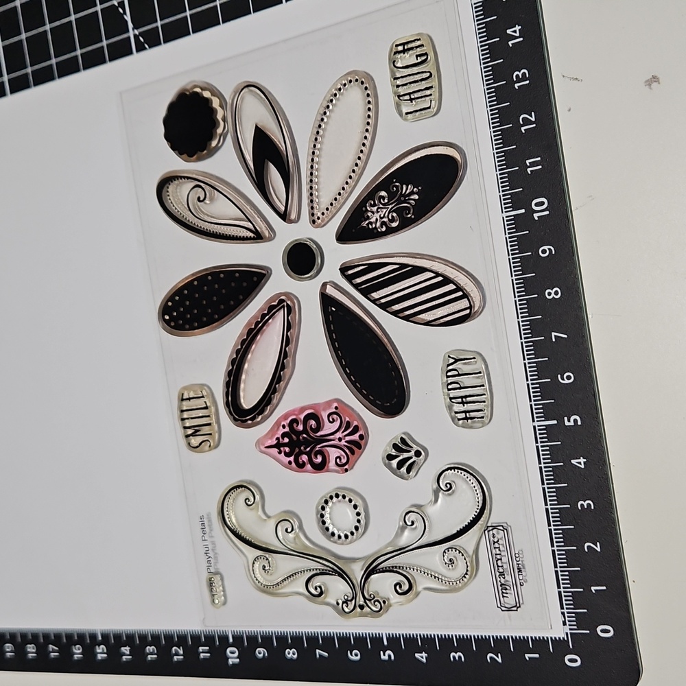 Playful Petals CTMH my Acrylix clear stamp set